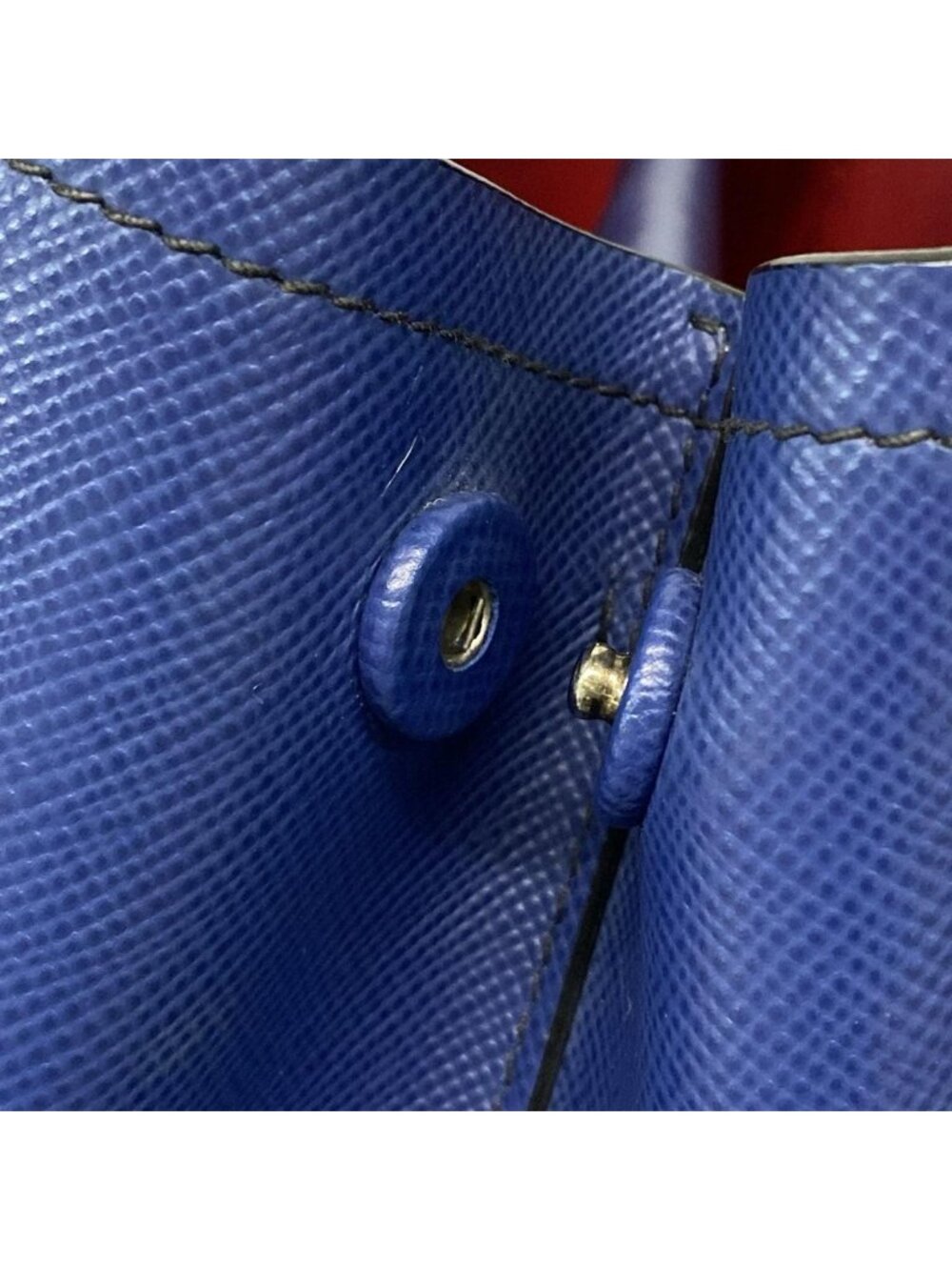★SOLD★ Prada Tote Blue Leather - Picture 12 of 15